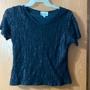 Black lace top